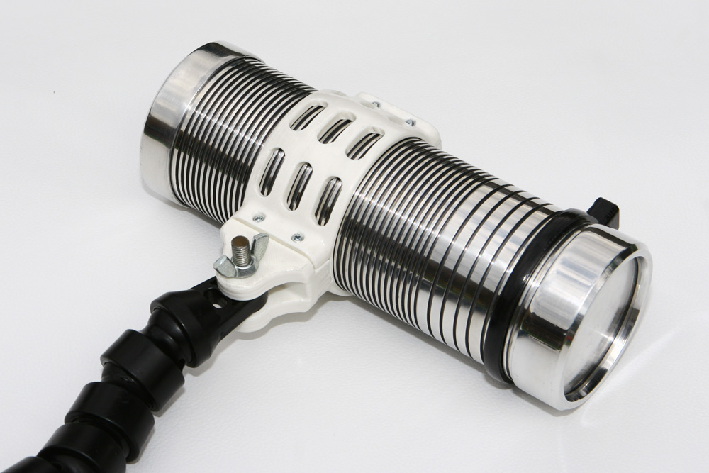 2 Standard 1/4 mounts one on top and one in the handle